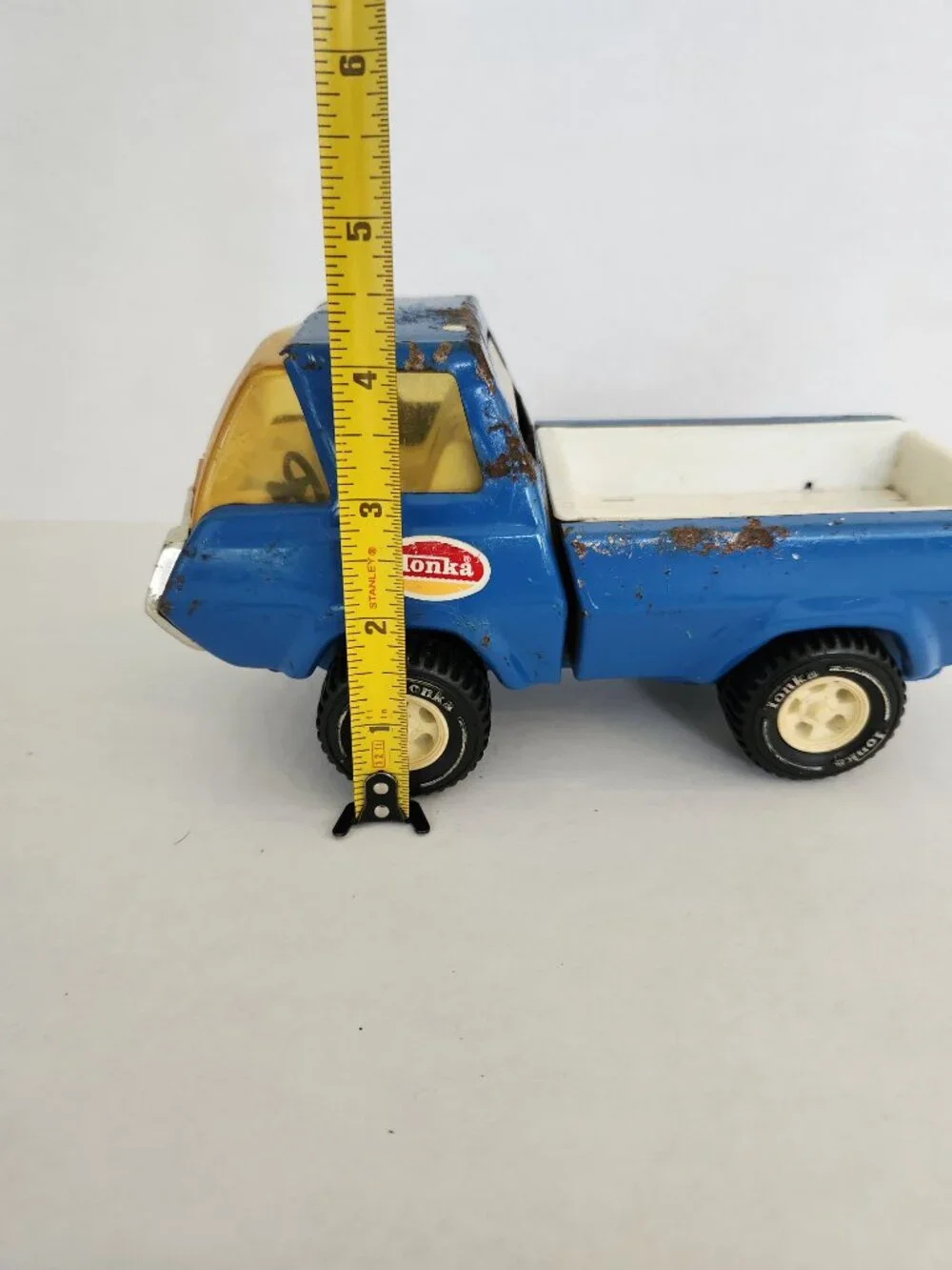 Vintage Tonka Toy Pick-up Truck 1970’s Pressed Steel Blue Metal Retro Look T1